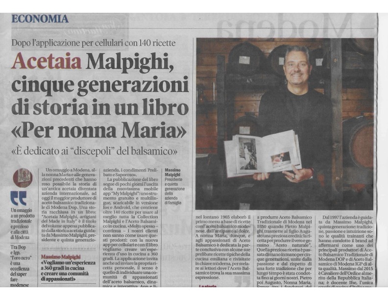 La Gazzetta di Modena parla del nostro Libro