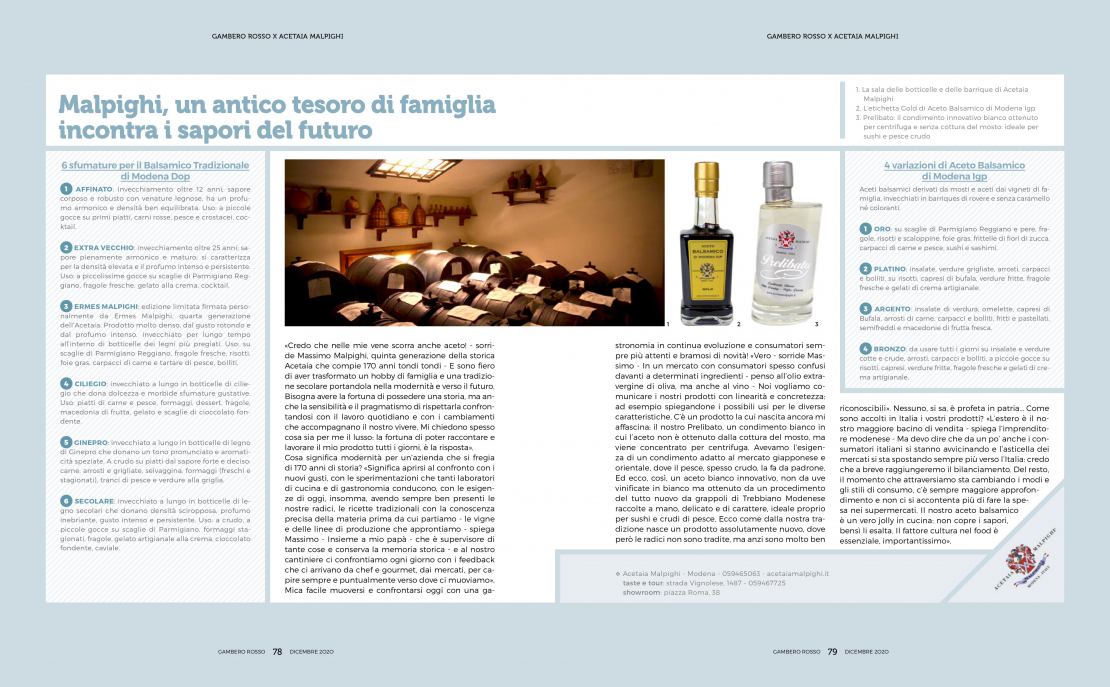 Malpighi, un antico tesoro di famiglia incontra i sapori del futuro