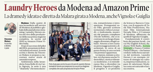 Acetaia Malpighi sul set di “Laundry Heroes”, la dramedy girata tra Modena, Vignola e Guiglia