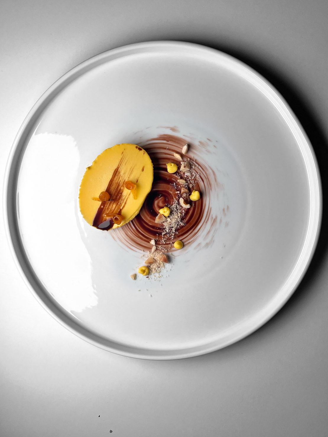 Panna cotta di zucca con Condimento all'Arancia